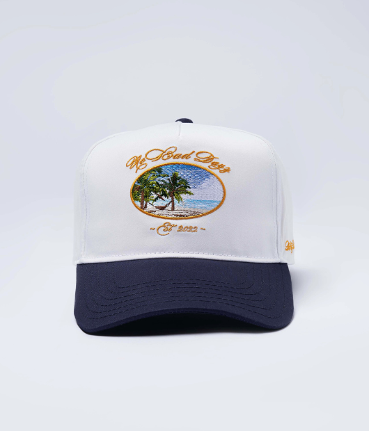 No days hat with hammock on beach design