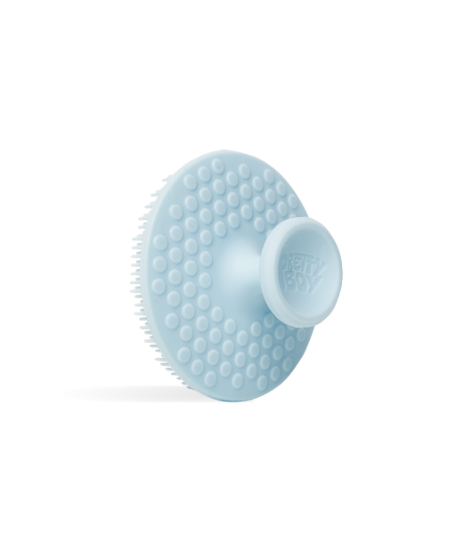 Light blue exfoliating scrubber