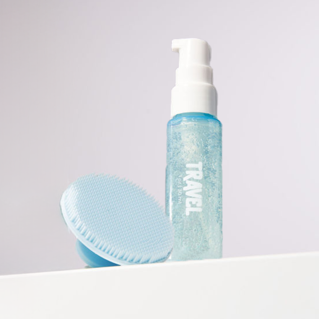 Exfoliating Face Scrubber + Travel Bottle